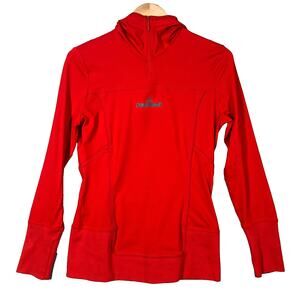 Adidas Stella McCartney Truepace Hooded Midlayer Pullover Women Medium Red EUC!